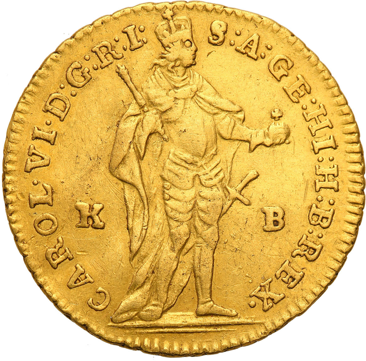 Węgry. Karol IV. Dukat 1740, Kremnica